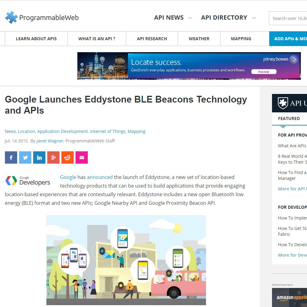 Google Launches Eddystone BLE Beacons Technology and APIs