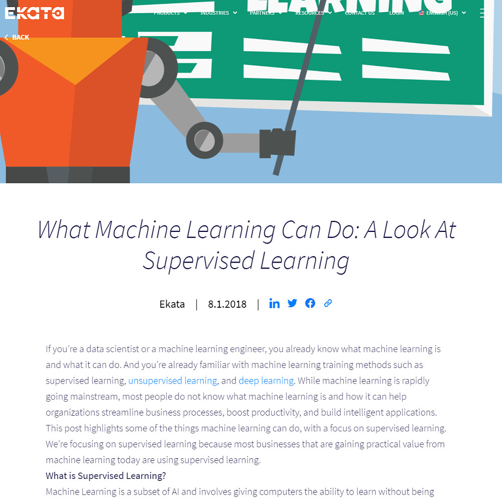 What Machine Learning Can Do: A Look at Supervised Learning