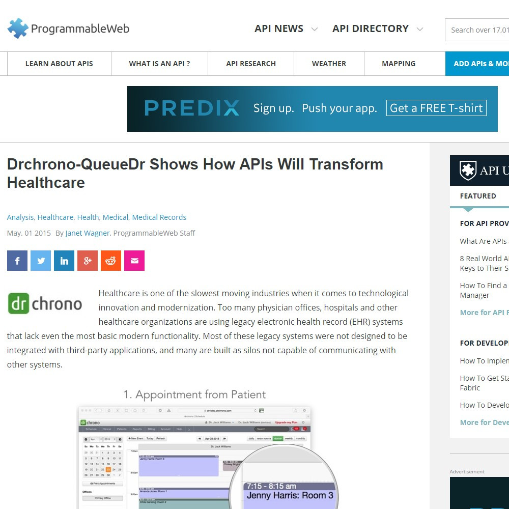 Drchrono-QueueDr Shows How APIs Will Transform Healthcare