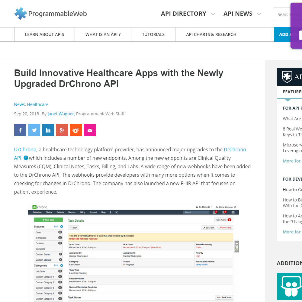 Build Innovative Healthcare Apps with the Newly Upgraded DrChrono API